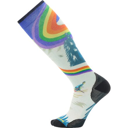 Ski Zero Cushion Rainbow Trails Print OTC Sock