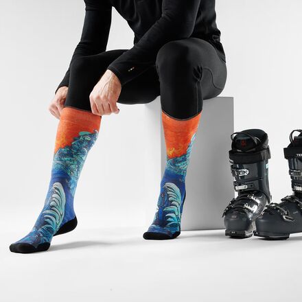 Smartwool - Ski Targeted Cushion Winter Haze Print OTC Sock - Men's