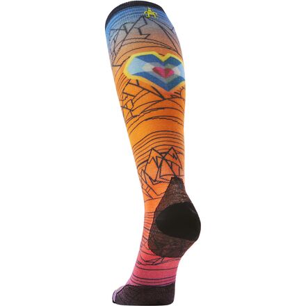 Smartwool - Ski Zero Cushion Geo Peaks Print OTC Sock - Men's