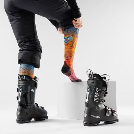 Smartwool - Ski Zero Cushion Geo Peaks Print OTC Sock - Men's