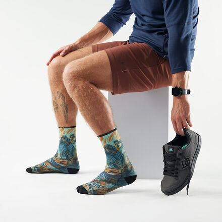 Smartwool - Bike Zero Cushion Rugged Ride Print Crew Sock