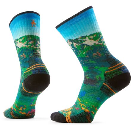 Smartwool - Hike Targeted Cushion Mtn Lake Print Crew Socks - Women's