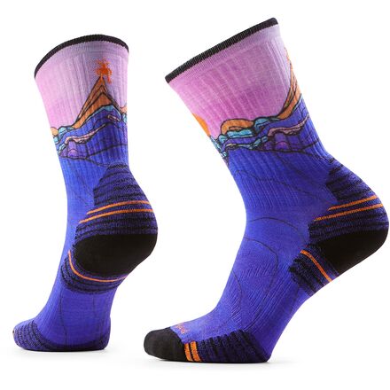 Smartwool - Hike Targeted Cushion Mtn Sunrise Print Crew Socks - Women's