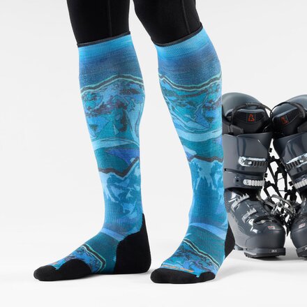Smartwool - Ski Targeted Cushion Storm Peak Print OTC Sock