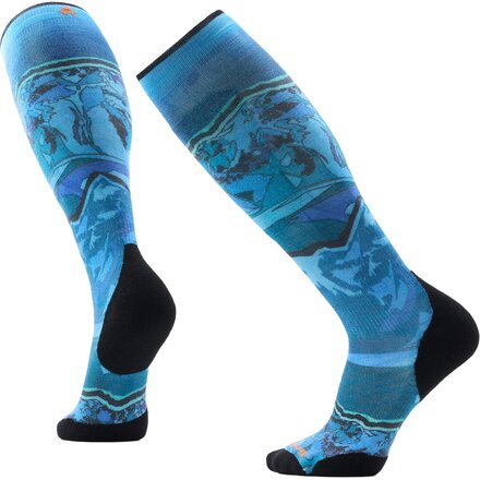 Smartwool - Ski Targeted Cushion Storm Peak Print OTC Sock