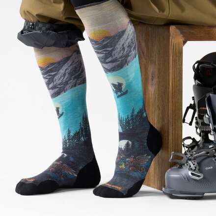 Smartwool - Ski Targeted Cushion Winter Phase Print OTC Sock