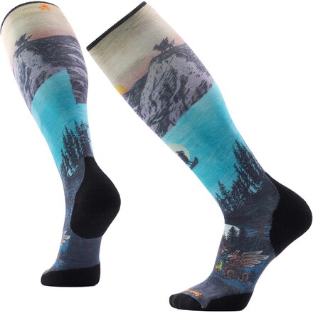 Smartwool - Ski Targeted Cushion Winter Phase Print OTC Sock