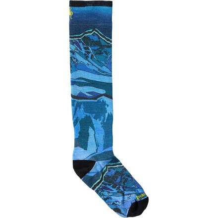 Ski Zero Cushion Storm Peak Print OTC Sock - Kids'
