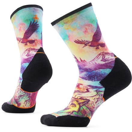 Smartwool - Trail Run Targeted Cush Serene Peak Print Crew Sock-Women's