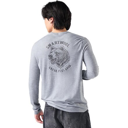 Go Far Bear Long-Sleeve Hemp Blend T-Shirt - Men's