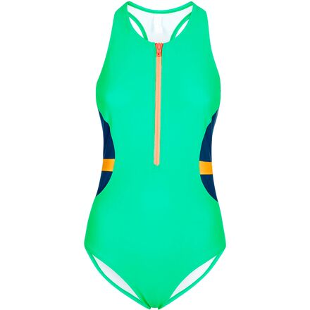 Sweaty Betty - Wave Zip Thru One-Piece Swimsuit - Women's