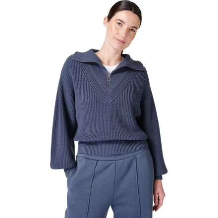 Sweaty Betty - Modern Collared Sweater - Women's - Endless Blue