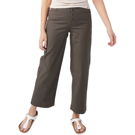 Rivet Wide Leg Canvas Pant - Women's