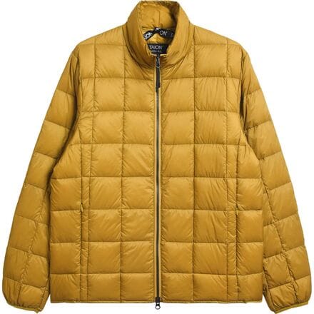 Taion - High Neck Zip Down Jacket - Camel