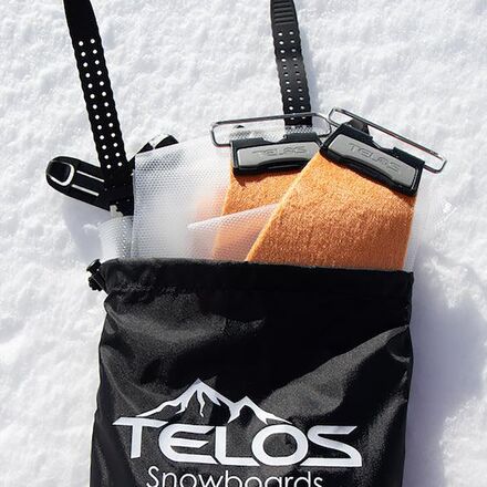 Telos Snowboards - Custom Fit Alpinist 100% Mohair Splitboard Skins By Kohla