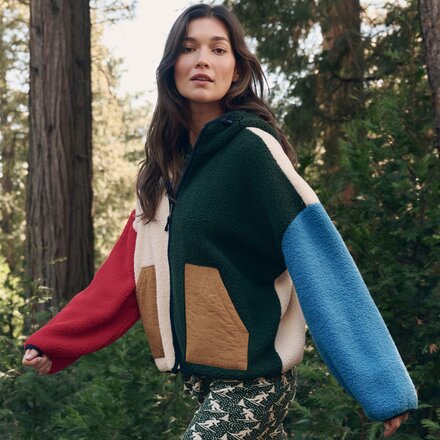 The Great Outdoors - The Plush Horizon Colorblock Full-Zip Jacket - Women's