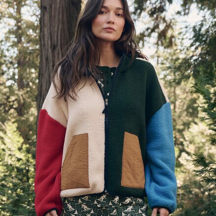 The Great Outdoors - The Plush Horizon Colorblock Full-Zip Jacket - Women's
