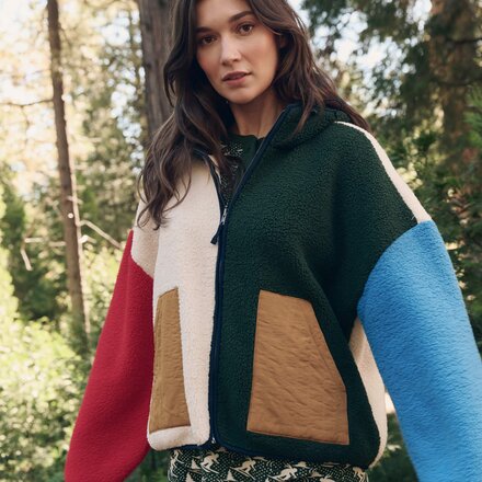 The Great Outdoors - The Plush Horizon Colorblock Full-Zip Jacket - Women's
