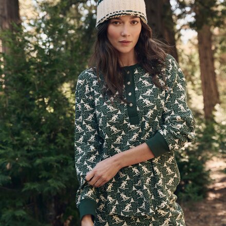 The Great Outdoors - The Slope Henley Top - Women's
