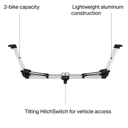 Thule - Helium Platform 2 Bike Hitch Rack - 2021