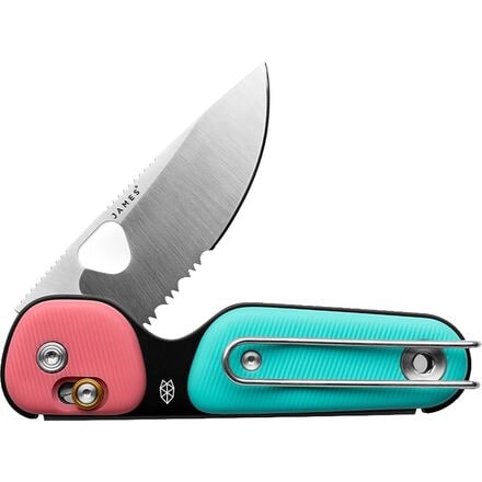 The James Brand - The Redstone Knife - Coral/Turquoise/Stainless/PP