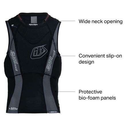 Troy Lee Designs - 3900 Ultra Protective Heavyweight Vest - Solid Black
