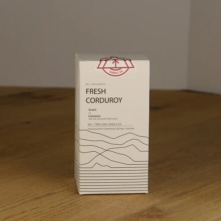 Treeline - Fresh Curdoroy Candle