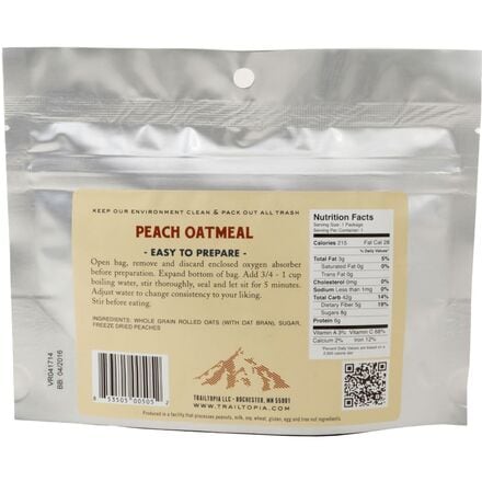 Trailtopia - Peach Oatmeal