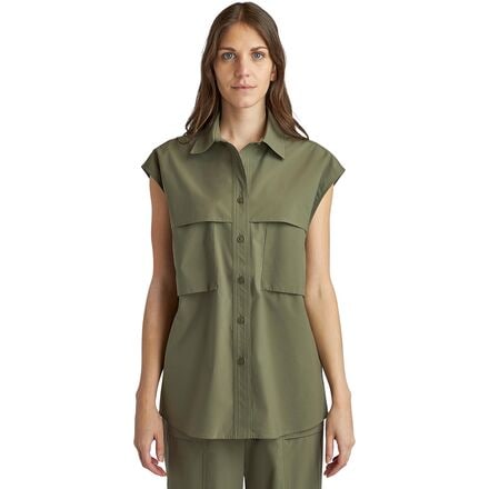 Tilley - Sleeveless Shield Shirt - Women's - Khaki Green