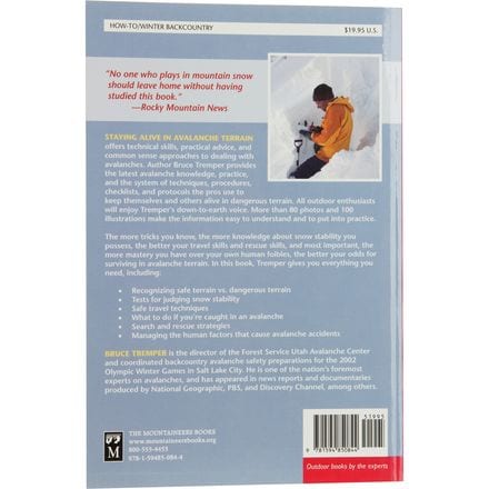 Mountaineers Books - Staying Alive in Avalanche Terrain Book