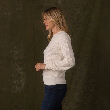 The Normal Brand - Olivia Pointelle Crew Sweater - Women's