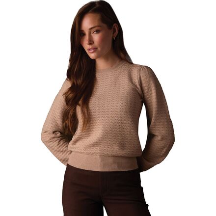 Olivia Pointelle Crew Sweater - Women's