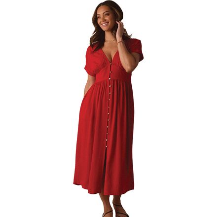 Aria Crepe Midi Dress - Women's