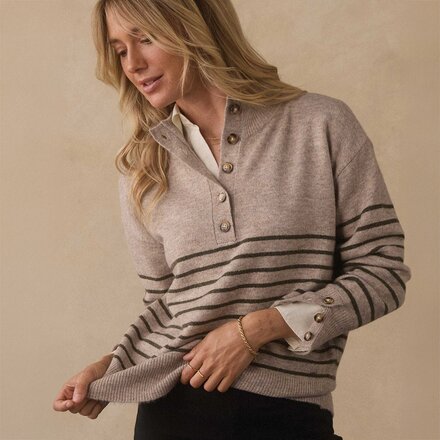 The Normal Brand - Marianna Button Pullover Sweater - Women's