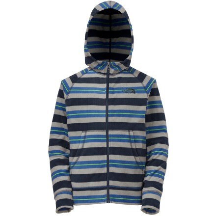 The North Face - Striped Glacier Full-Zip Hoodie - Boys'