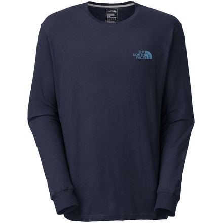 北面the north face red box男式长袖t恤