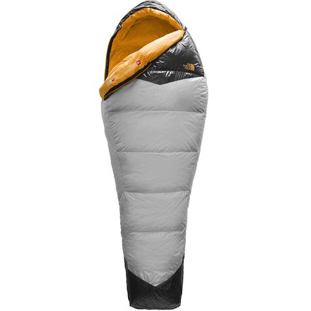The North Face - Gold Kazoo Down Sleeping Bag: 35F - High Rise Grey/Radiant Yellow