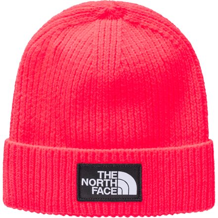 The North Face - Logo Box Cuffed Beanie - Brilliant Coral