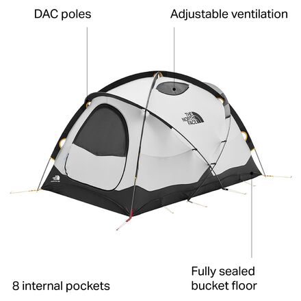The North Face - Mountain 25 Tent: 2-Person 4-Season - Summit Gold/Asphalt Grey