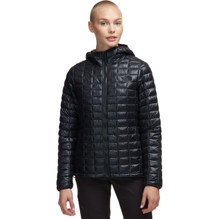 the north face black thermoball hooded jacket