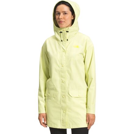 The North Face - Woodmont Rain Jacket - Women's - Pale Lime Yellow