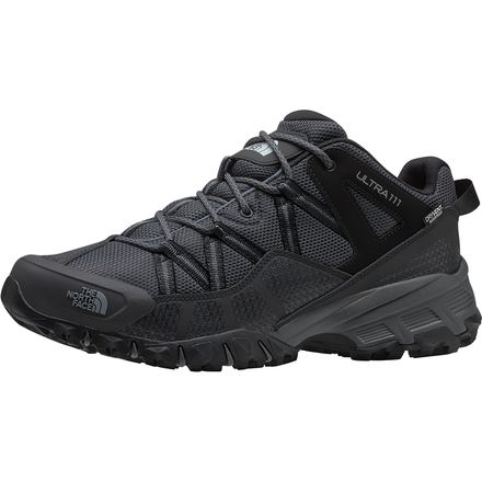 The North Face - Ultra 111 Waterproof Trail Running Shoe - Men's - TNF Black/Dark Shadow Grey