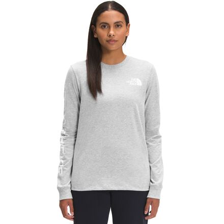 The North Face - Brand Proud Long-Sleeve T-Shirt - Women's - TNF Light Grey Heather