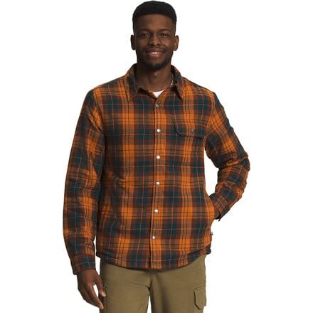 The North Face - Campshire Shirt - Men's - Leather Brown Medium Icon Plaid 2