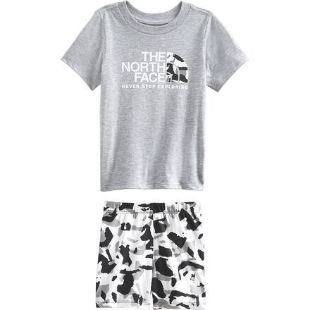 The North Face - Cotton Summer Set - Toddlers' - TNF White Turtle Shell Print
