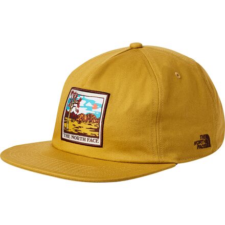 The North Face - Embroidered Earthscape Ball Cap - Mineral Gold/Earthscape Patch