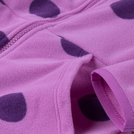 The North Face - Glacier Full-Zip Hoodie - Toddler Girls' - Gravity Purple Dots Print