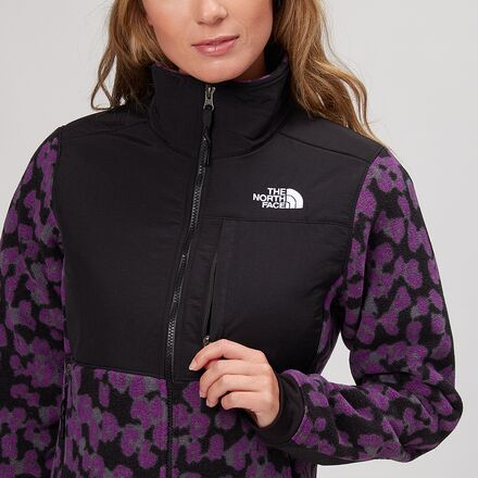 The North Face - Printed Denali 2 Jacket - Women's - Gravity Purple Leopard Print