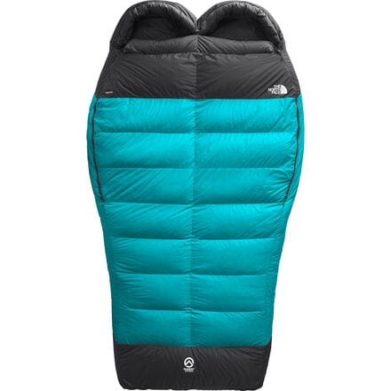 The North Face - Inferno Double Sleeping Bag: 15F Down - Enamel Blue/TNF Black