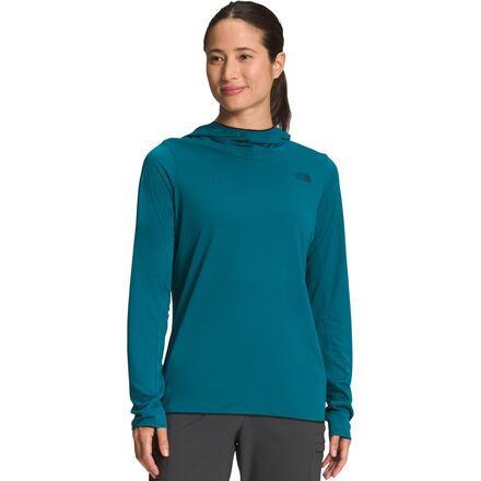 The North Face - Belay Sun Hooded Shirt - Women's - Blue Coral